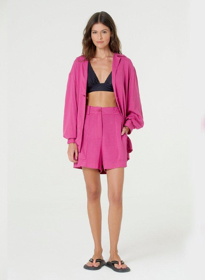 Puffer Sleve Colored Shirt - Spring in Summer