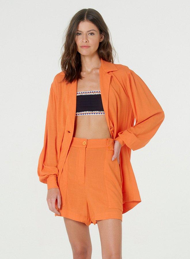 Puffer Sleve Colored Shirt - Spring in Summer