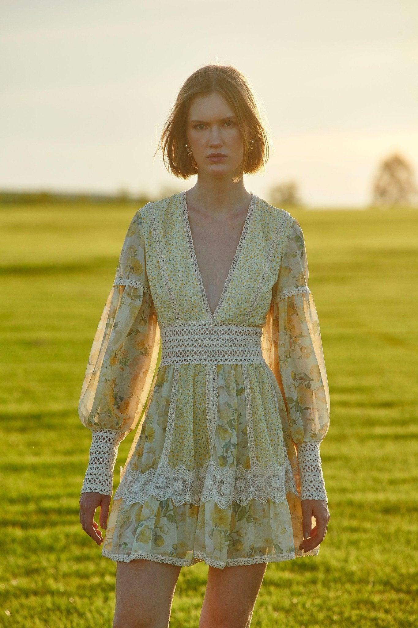 Short Yellow Dress - Spring in Summer