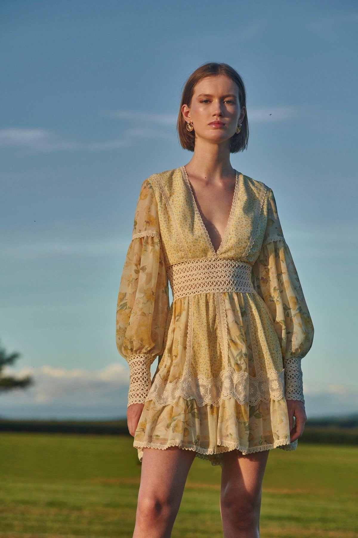 Short Yellow Dress - Spring in Summer