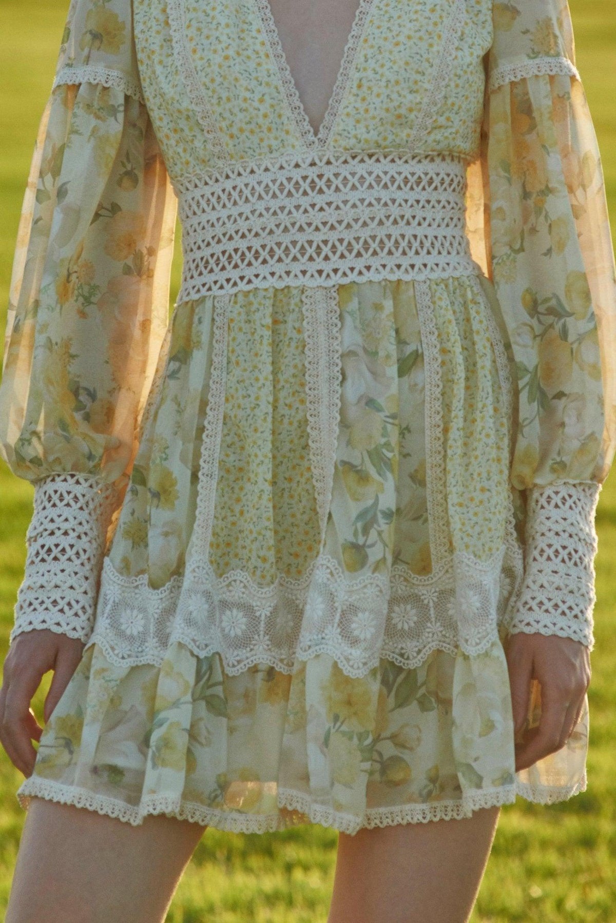 Short Yellow Dress - Spring in Summer