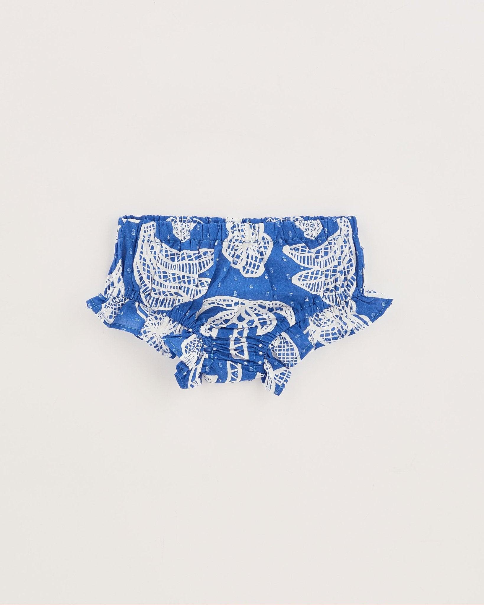 TROPICAL BLUE LACE BABY DRESS - Spring in Summer