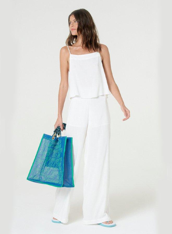 White Tank Top & Pants - Spring in Summer