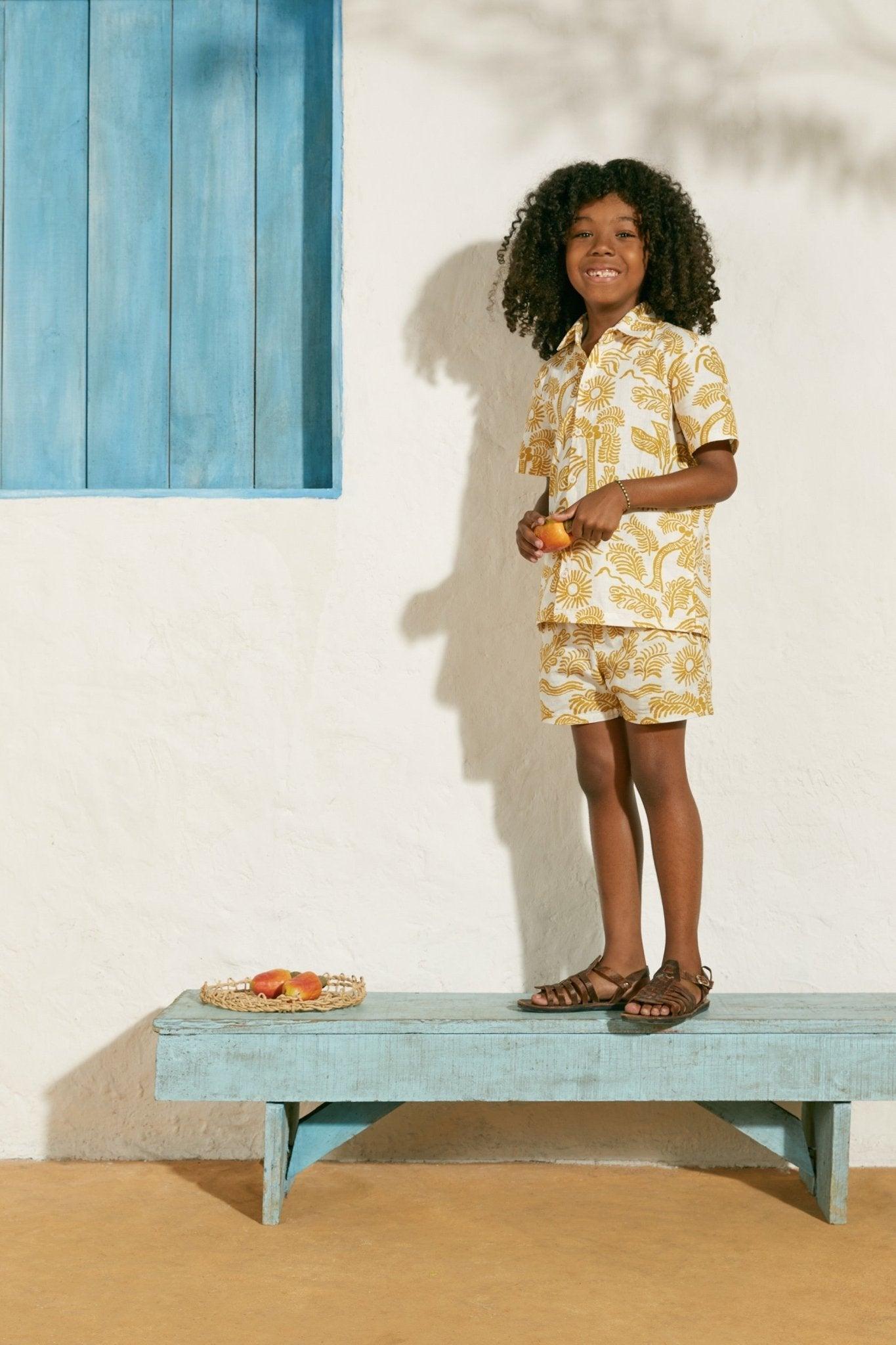 YELLOW WINDY SHIRT - Spring in Summer