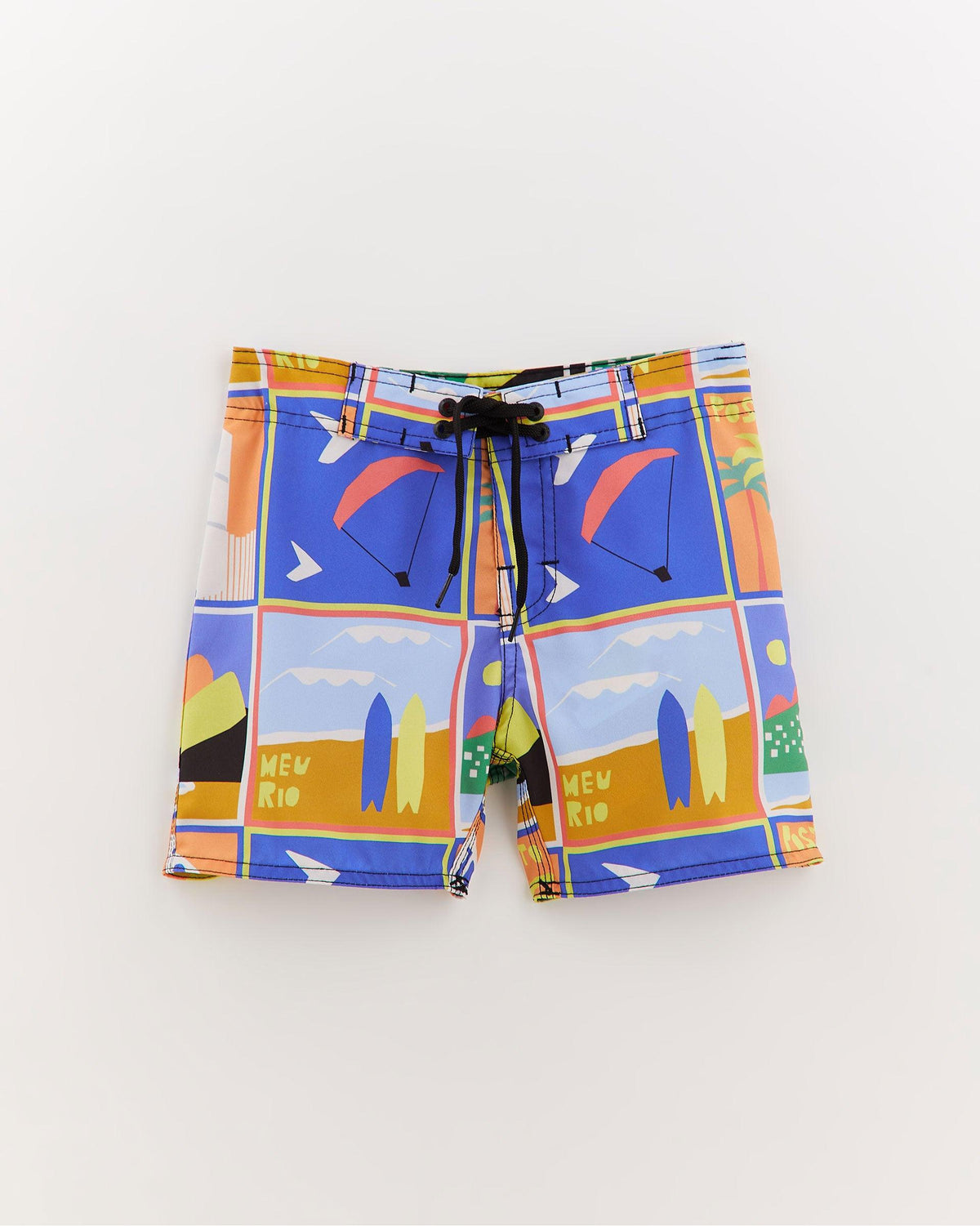shorts for boys with rio print 