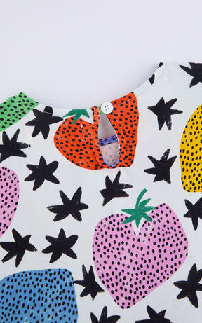 Strawberry Dress for Girls - Fabula Farm