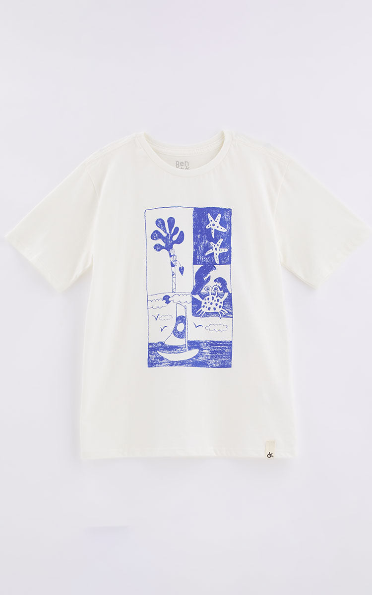 Mangrove Crab Silk T-Shirt for Boys - Bento Farm