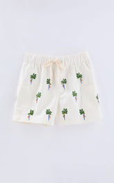 Banana Embroidered Short for Boys - Bento Farm