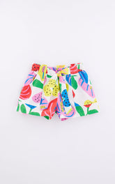 Amor De Flor Shorts for Girls - Fabula Farm