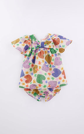 Holographic Strawberry Baby Dress