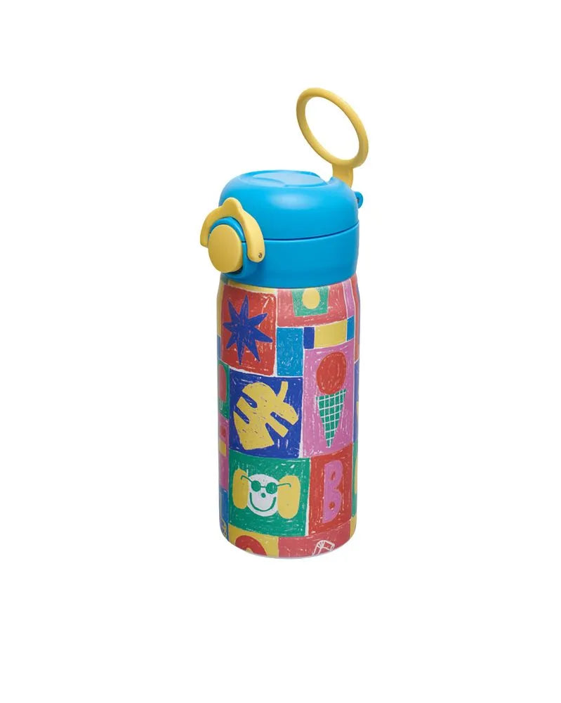 Stamps Metal Water Bottle 330ml -Fabula Farm