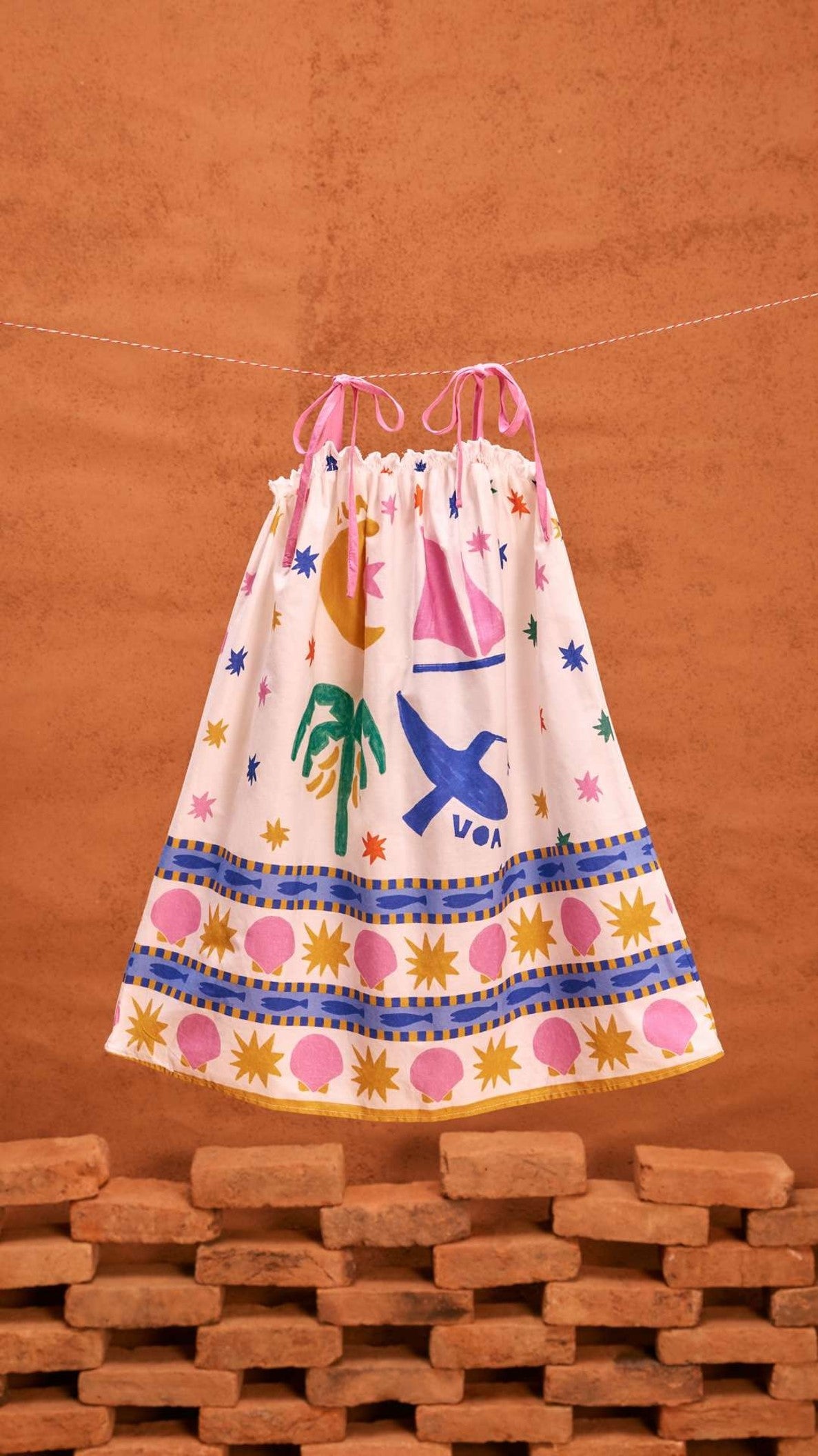 Mare Solar Dress for Girls - Fabula Farm