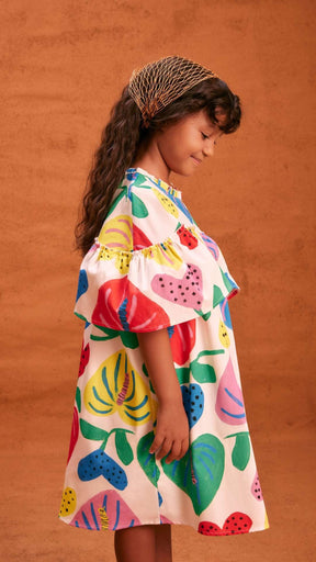 Amor De Flor Dress for Girls - Fabula Farm