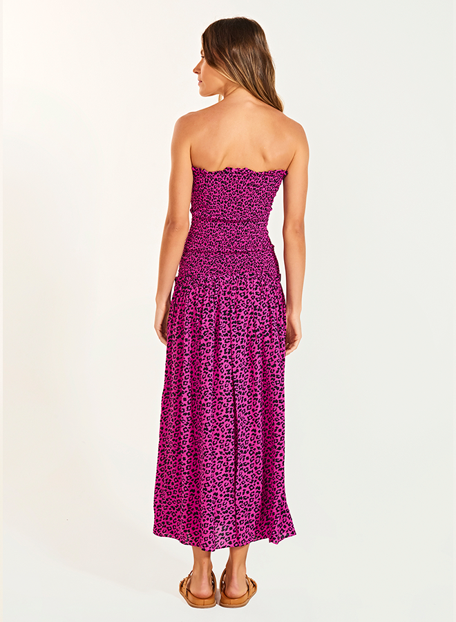 Olivia Pink Leopard Dress