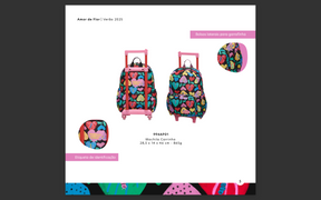 Amor De Flor Trolly School Bag- Fabula Farm