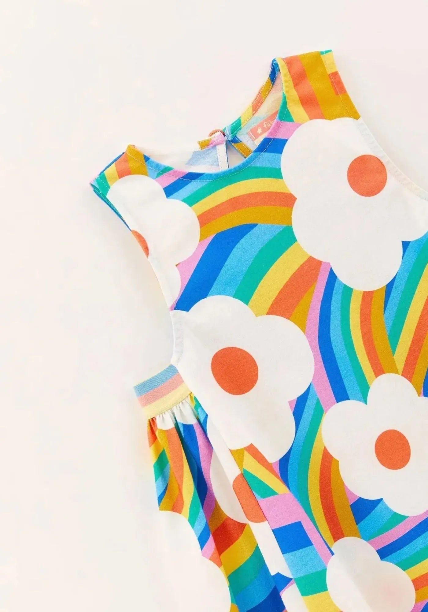 Rainbow Flower Dress for Girls